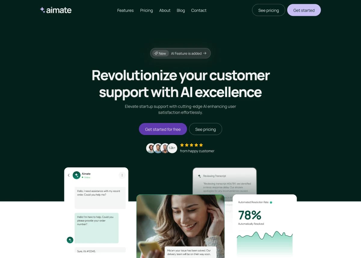 Startup & Tech website design example