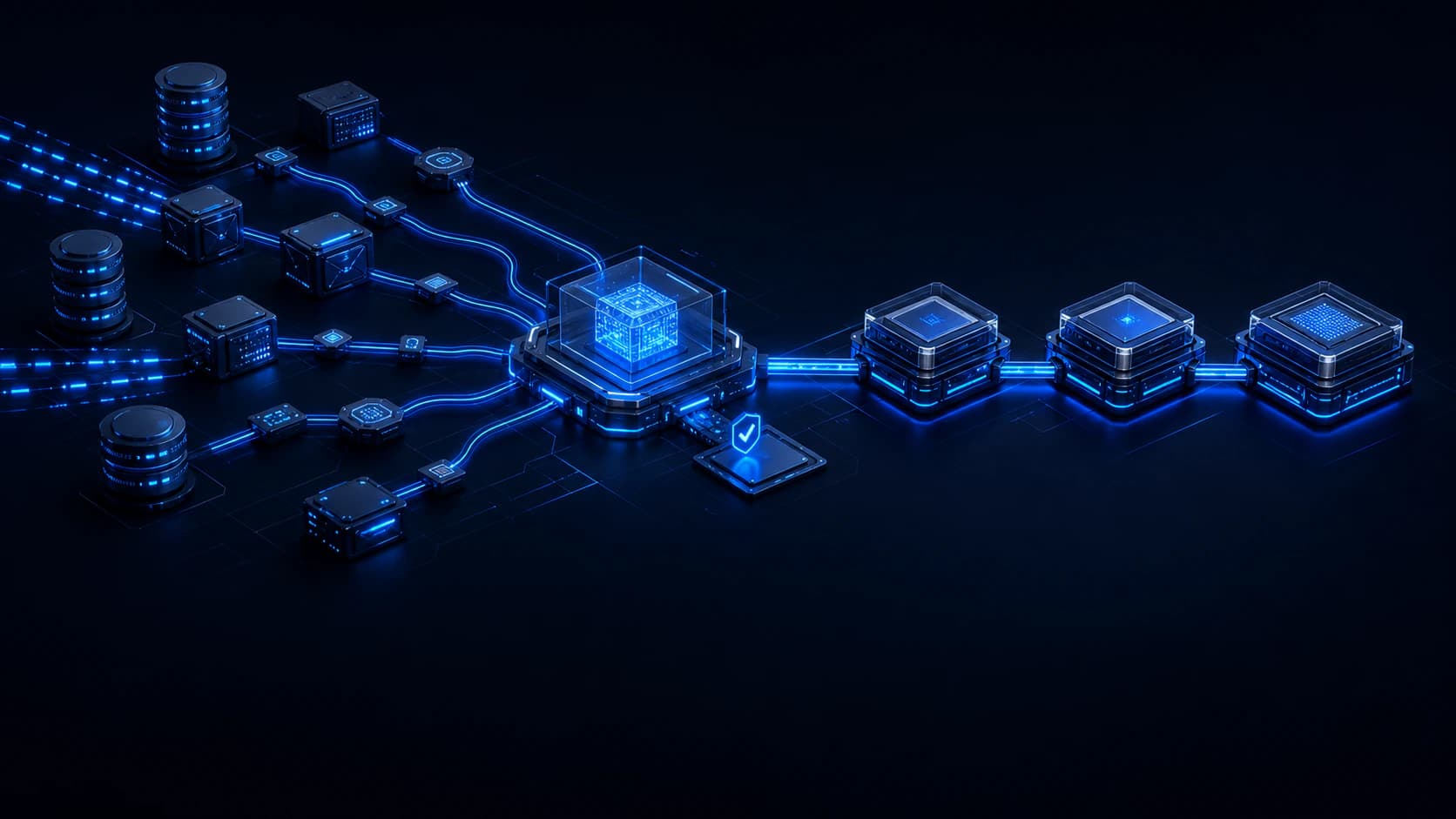 Disconnected digital systems converging into one controlled operational workflow