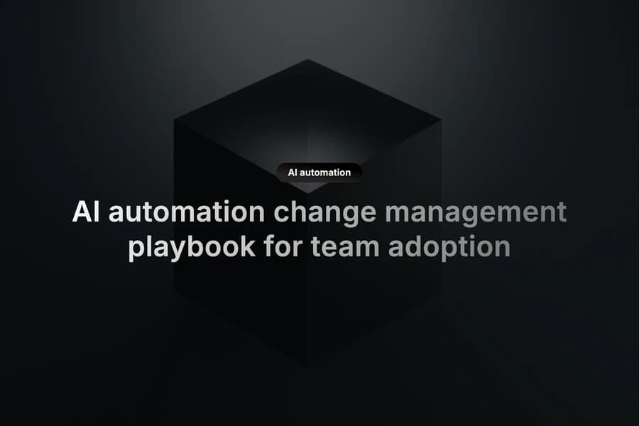 Cross-functional team aligning on AI automation rollout plan and adoption metrics