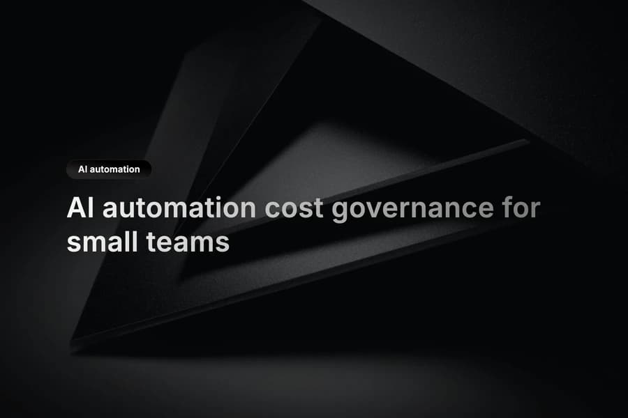 AI automation cost dashboard with budget thresholds and usage trends