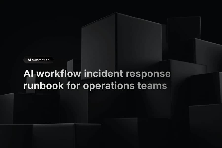 Operations team reviewing AI workflow incident timeline and recovery metrics