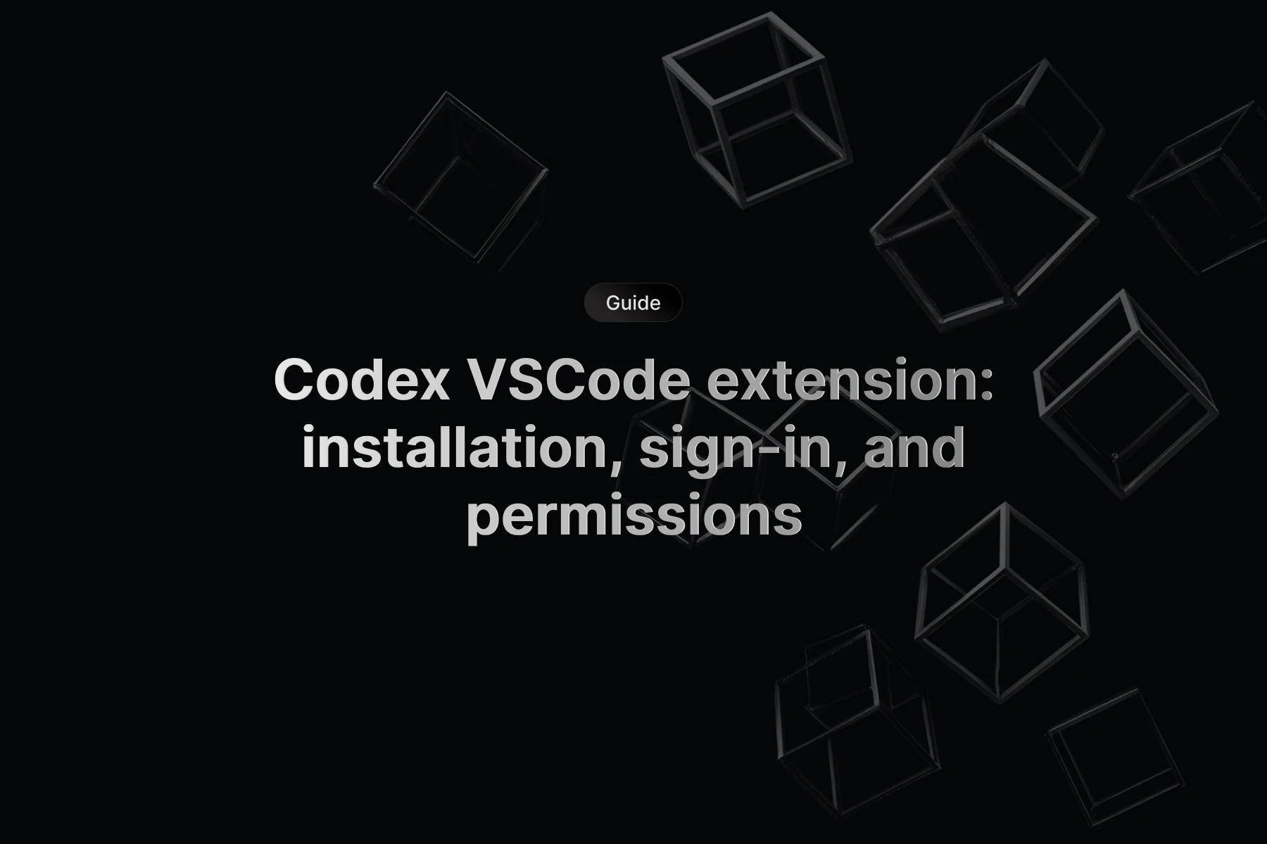 VSCode with Codex extension open showing permissions dialog