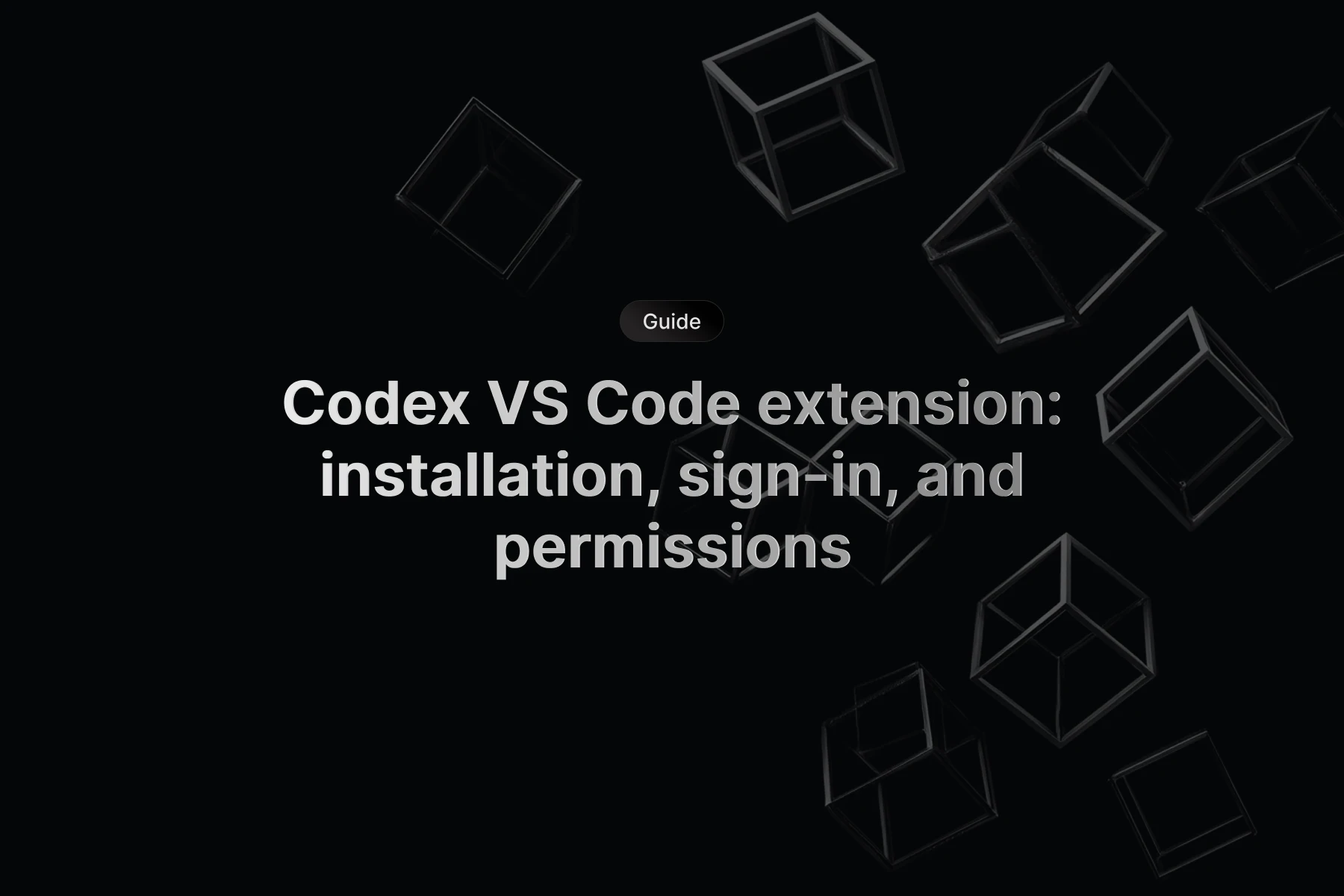 VS Code with Codex extension open showing permissions dialog
