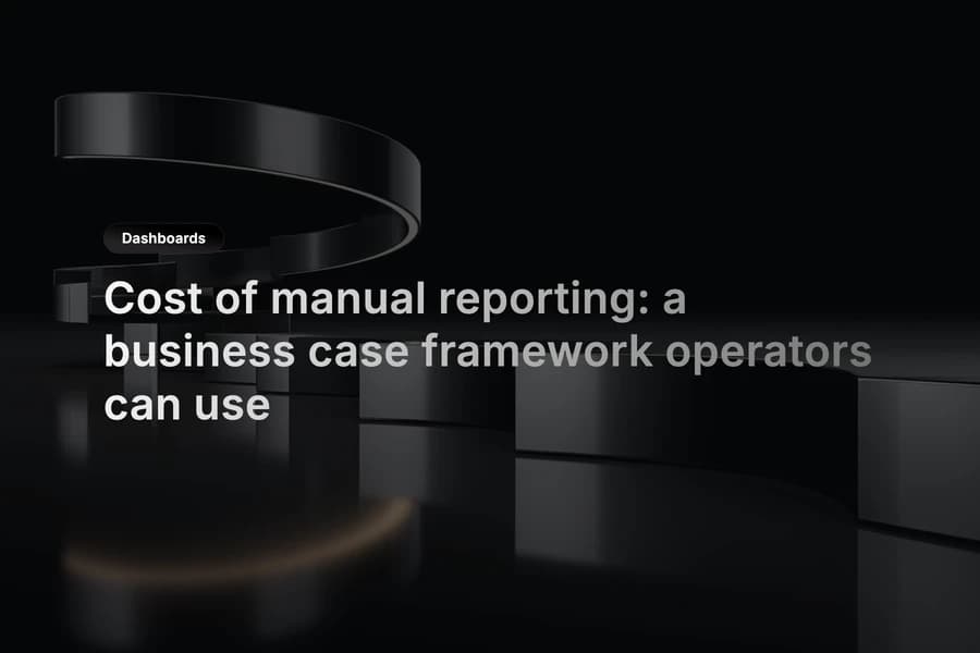 Spreadsheet columns transitioning into a unified reporting dashboard