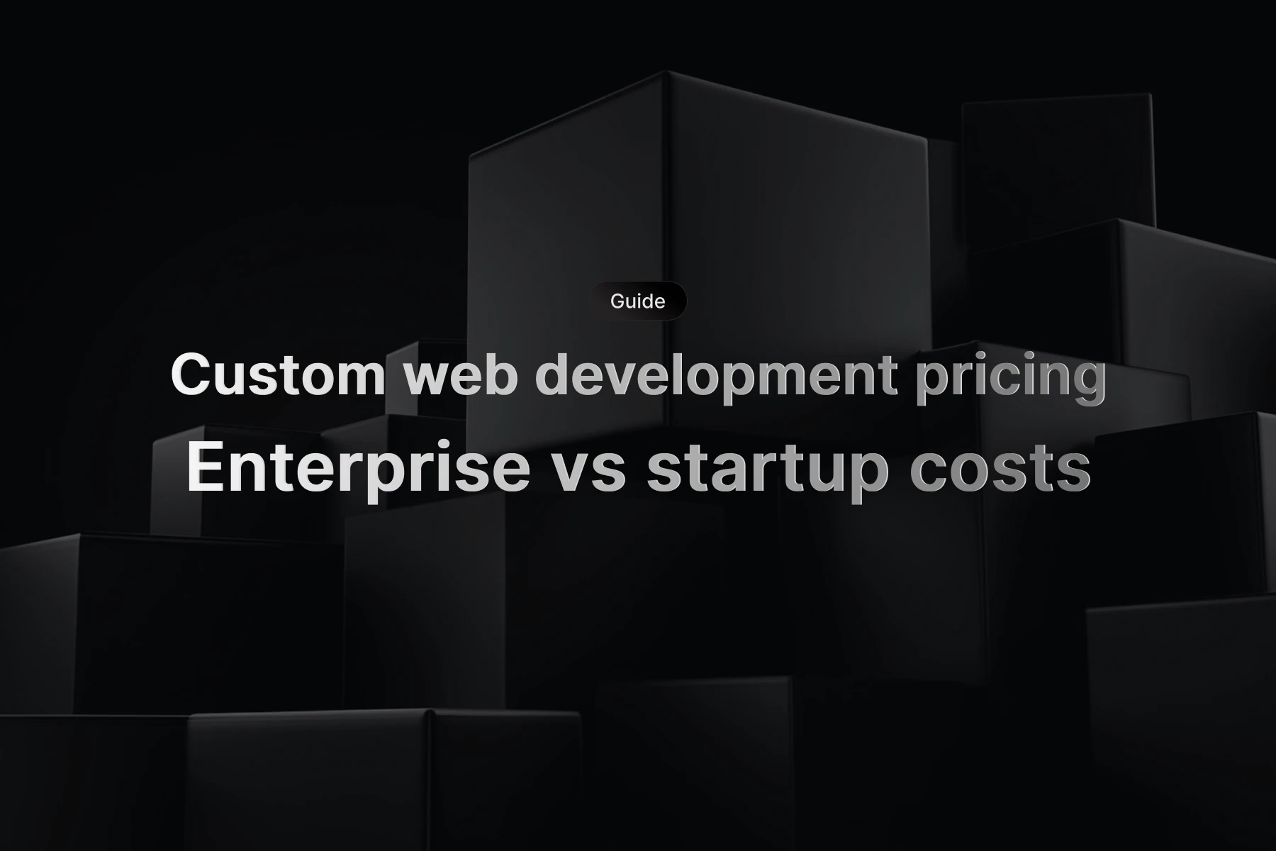 Split screen comparison showing enterprise architecture diagrams and startup MVP wireframes with cost analysis charts and ROI projections