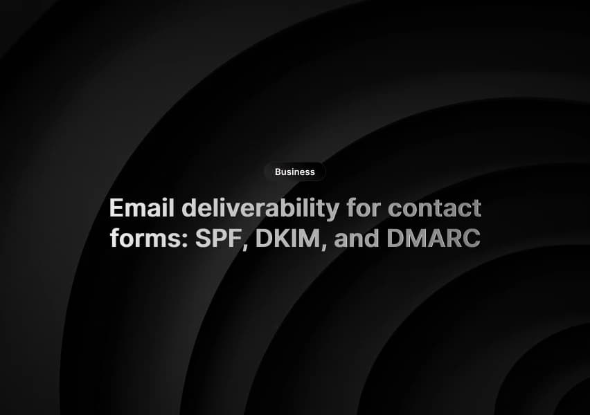 Email authentication checklist for contact form deliverability