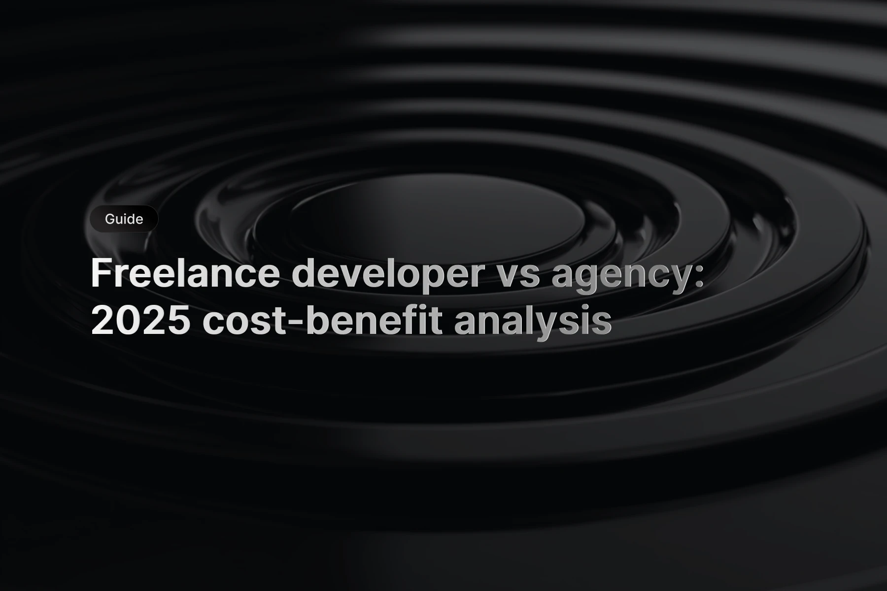 Cost comparison chart showing freelance developer vs agency pricing analysis with project success rates and decision framework for 2025