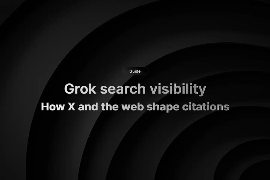Grok search visibility across X and web sources