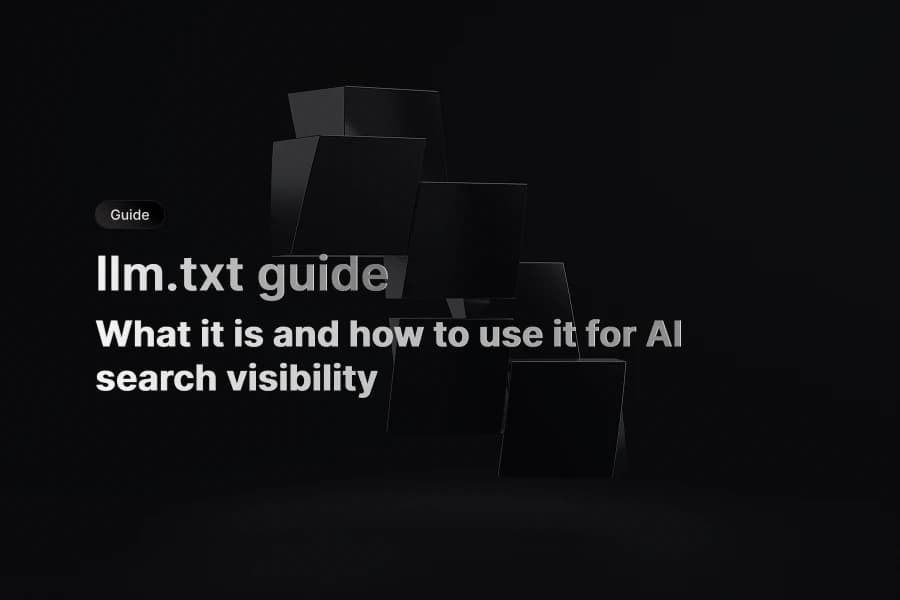 llm.txt summary file connecting AI systems to key pages