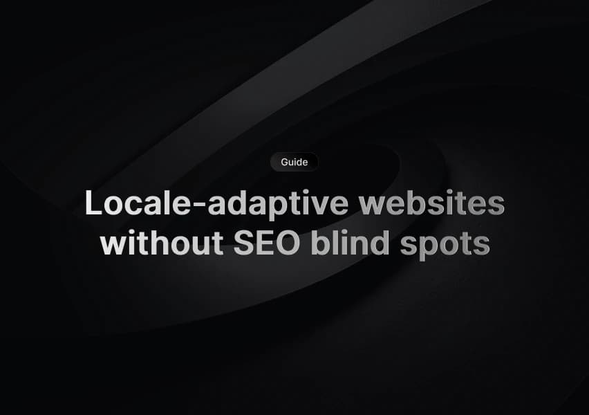 Language selector overlay on a multi-region website