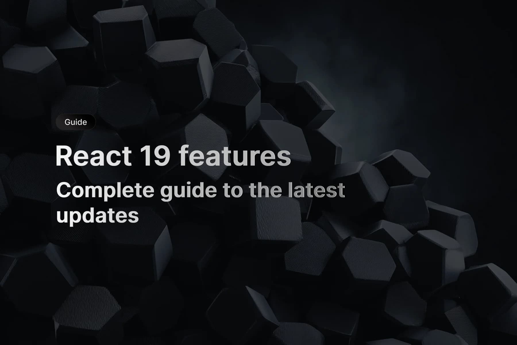 React 19 features dashboard showing new hooks, React Compiler, and Actions with performance metrics and code examples