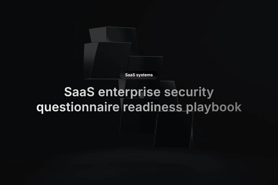Enterprise security questionnaire readiness board with control evidence status
