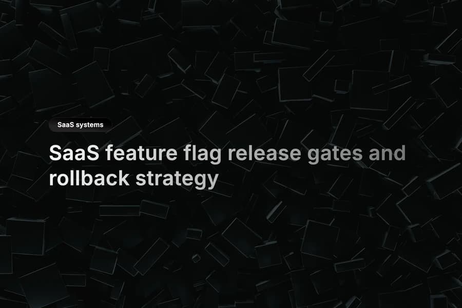 Feature flag control center with release gate and rollback status