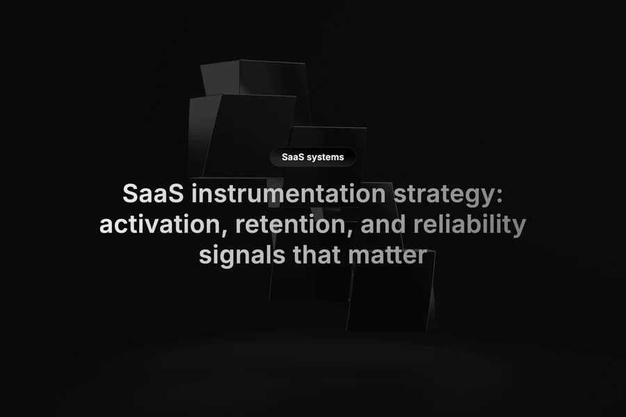 SaaS analytics schema showing activation and retention event signals
