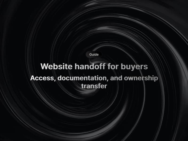 Abstract key and handoff checklist representing ownership transfer
