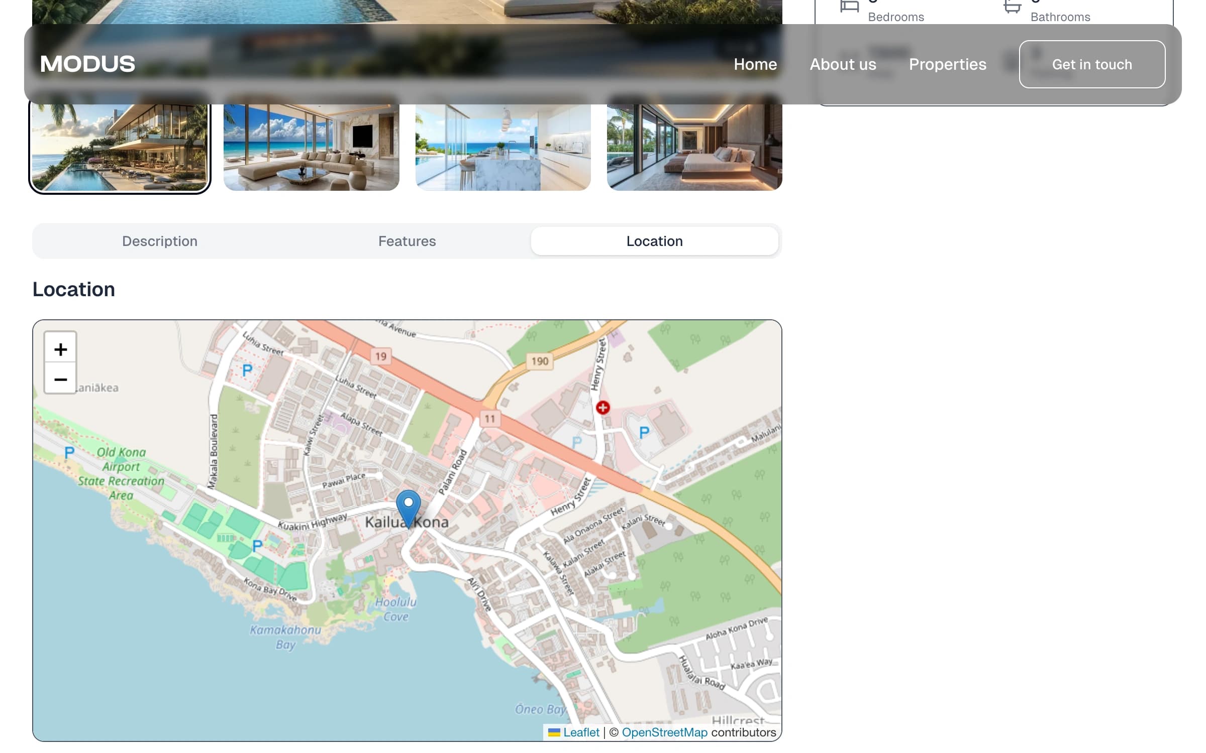 Interactive map integration - Feature showcase demonstrating Integrated Leaflet-based map with custom markers and hover previews to explore listings visually.