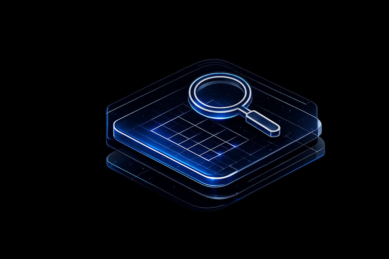 AI workflow audit represented by a magnifying glass over a process map