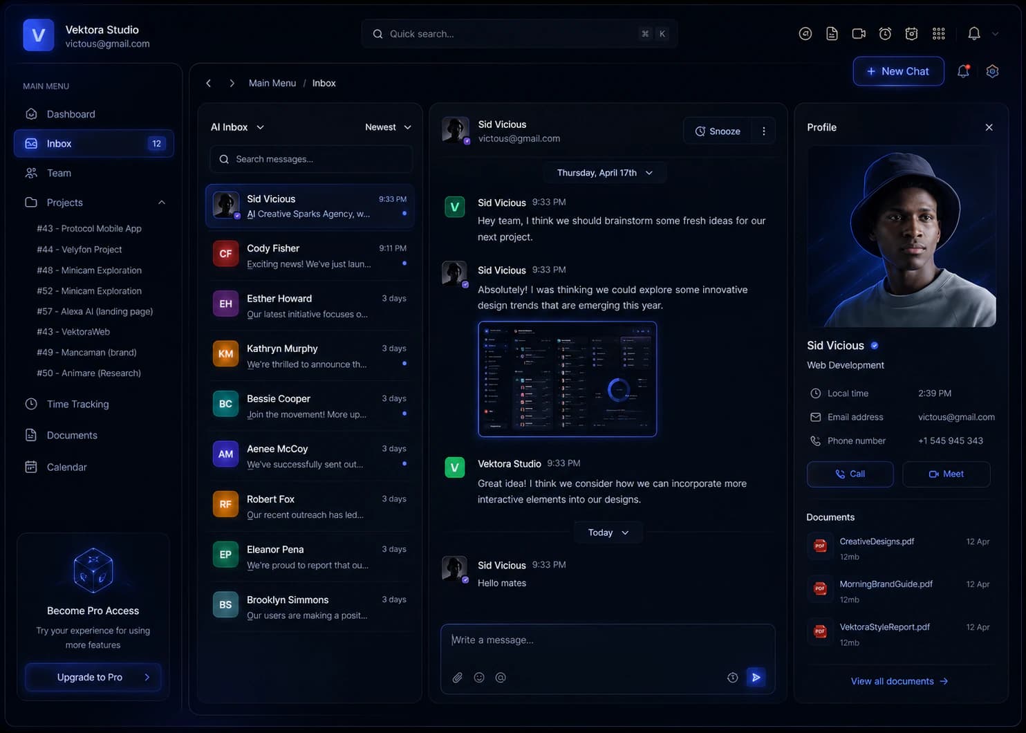 Internal AI control panel interface concept with workflow context, review actions, and decision history