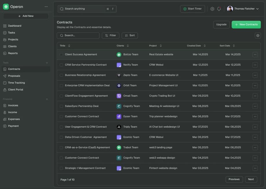 Customer success dashboard preview
