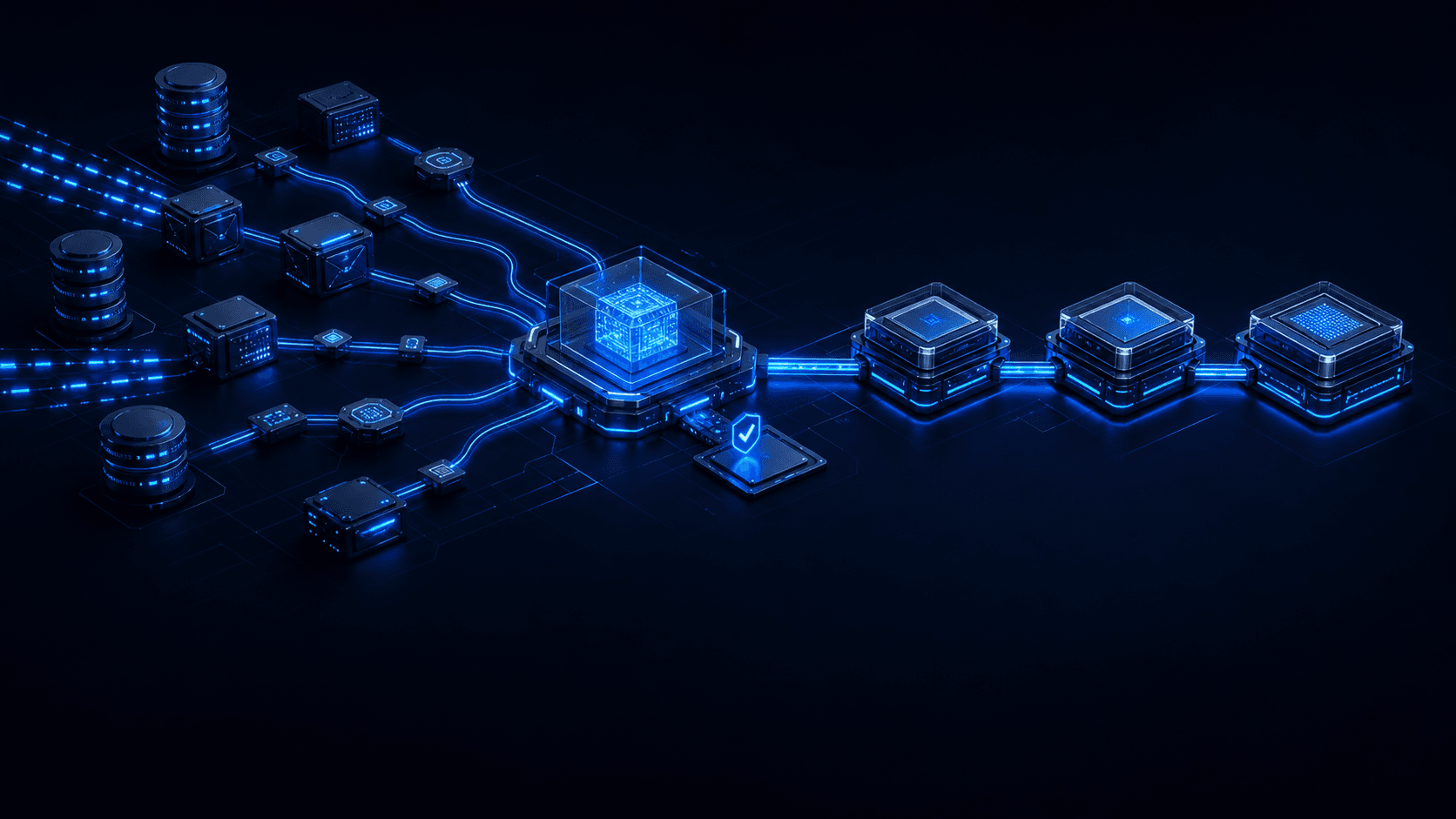 Disconnected digital systems converging into one controlled operational workflow