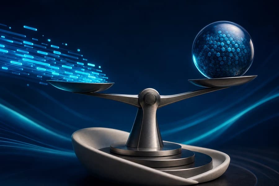 Balanced abstract mechanism weighing developer speed against software quality