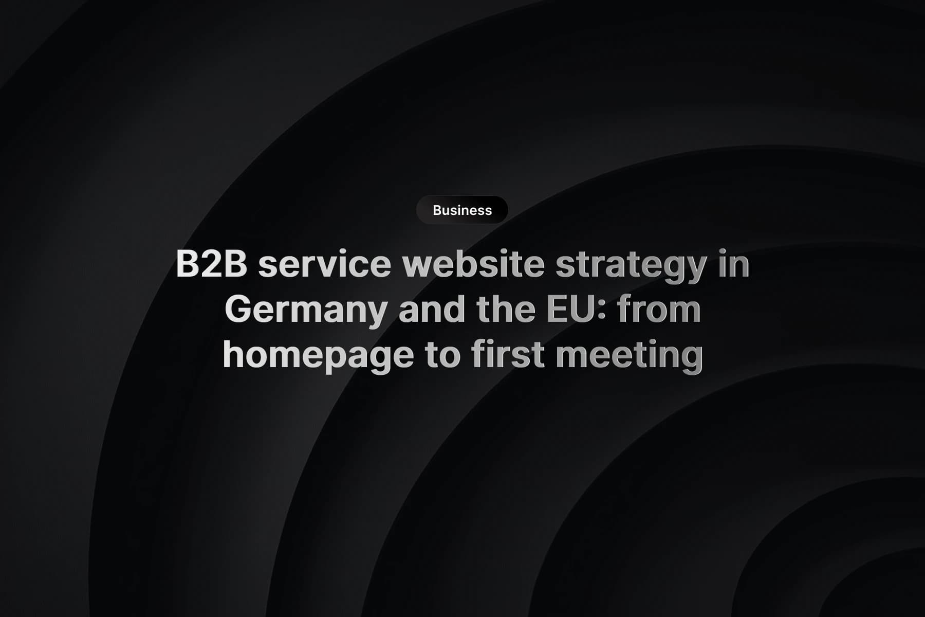 B2B website wireframe showing a clear path from homepage to service page to contact meeting
