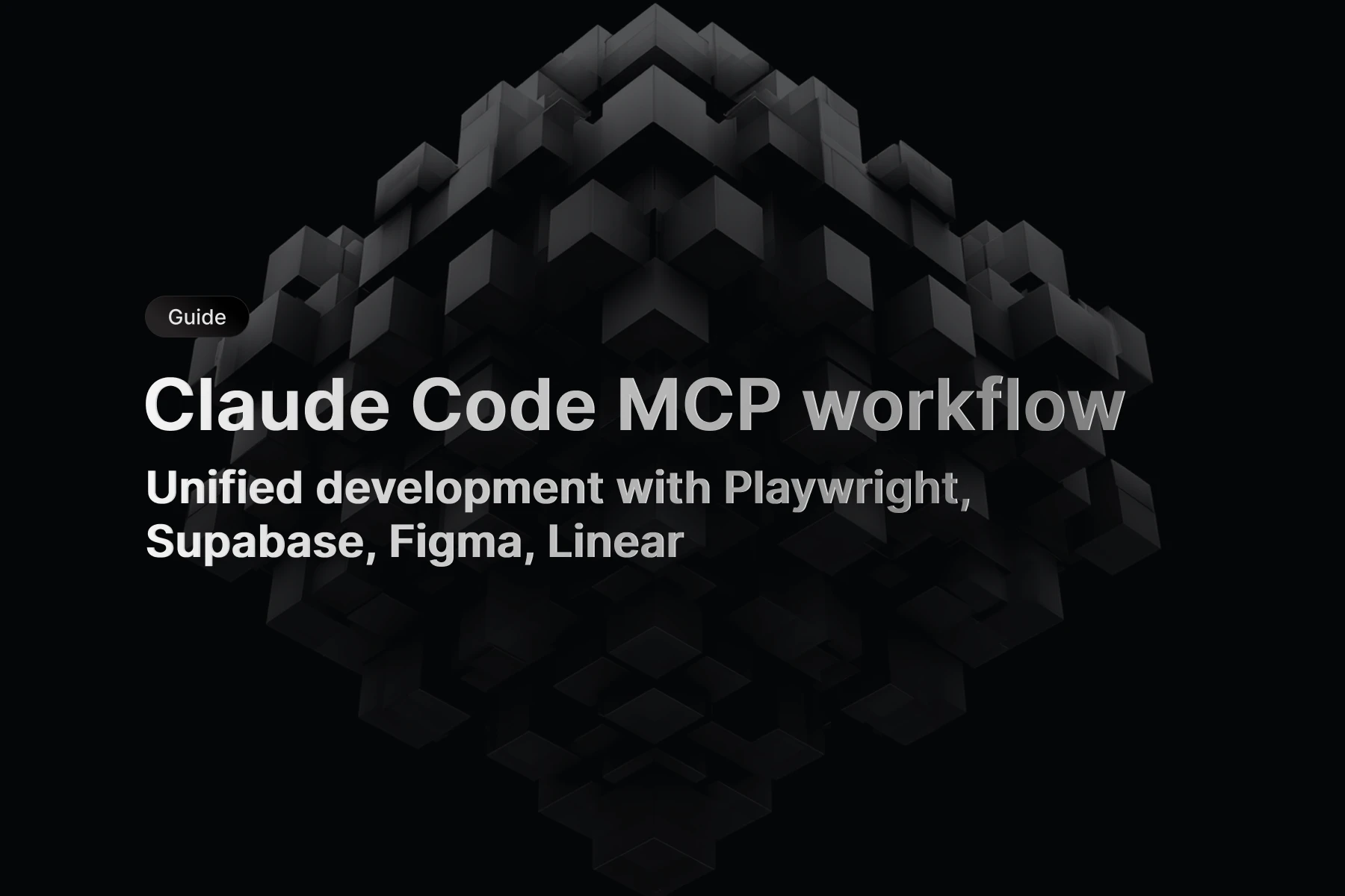 Claude Code terminal showing integrated MCP workflow with Playwright browser automation, Supabase database queries, Figma design system, and Linear project management