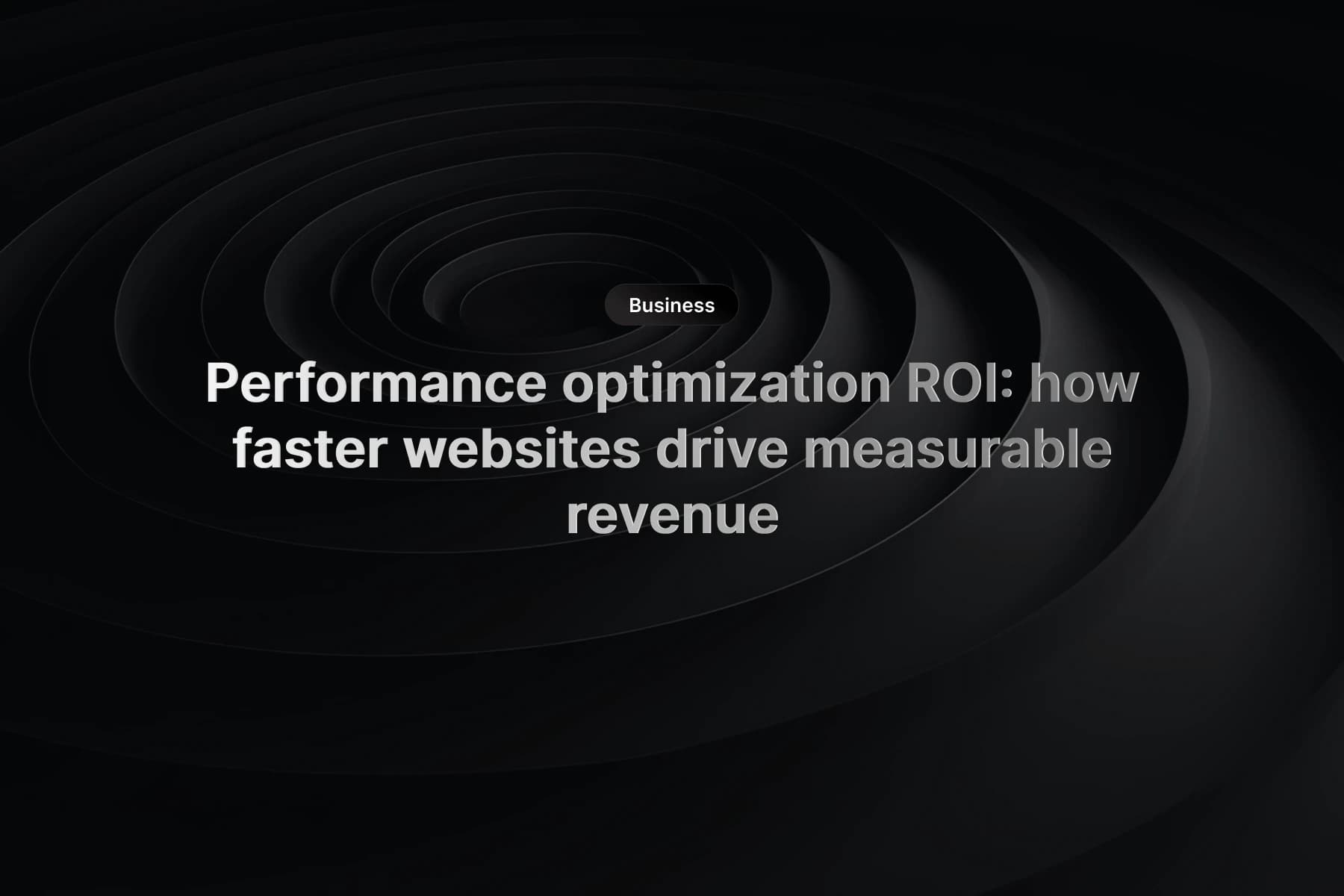 Website performance dashboard showing Core Web Vitals metrics, conversion charts, and revenue impact overlays
