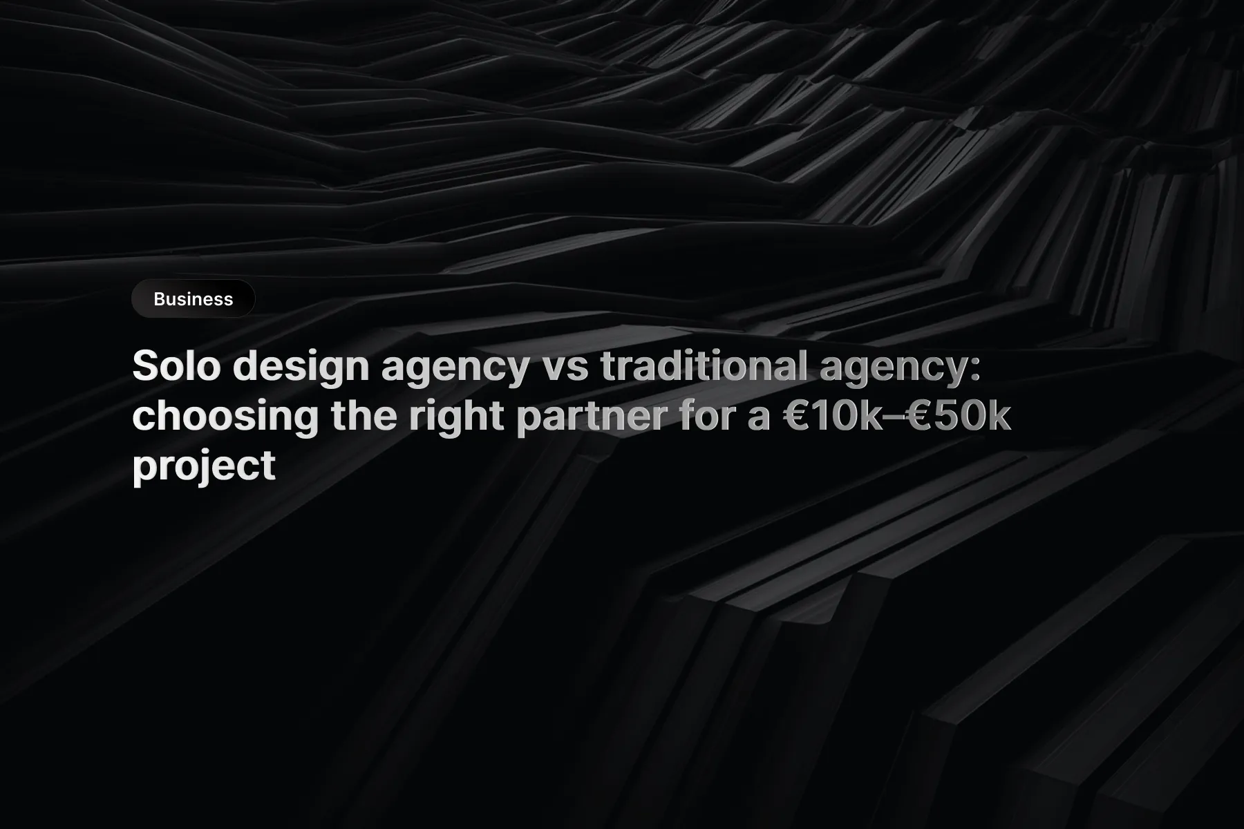 Comparison of solo design agency and traditional agency workflows on a split-screen laptop showing project timelines and communication paths