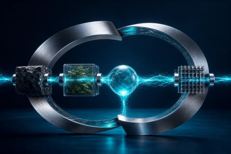 Regenerative metal loop returning measured energy through varied business checkpoints