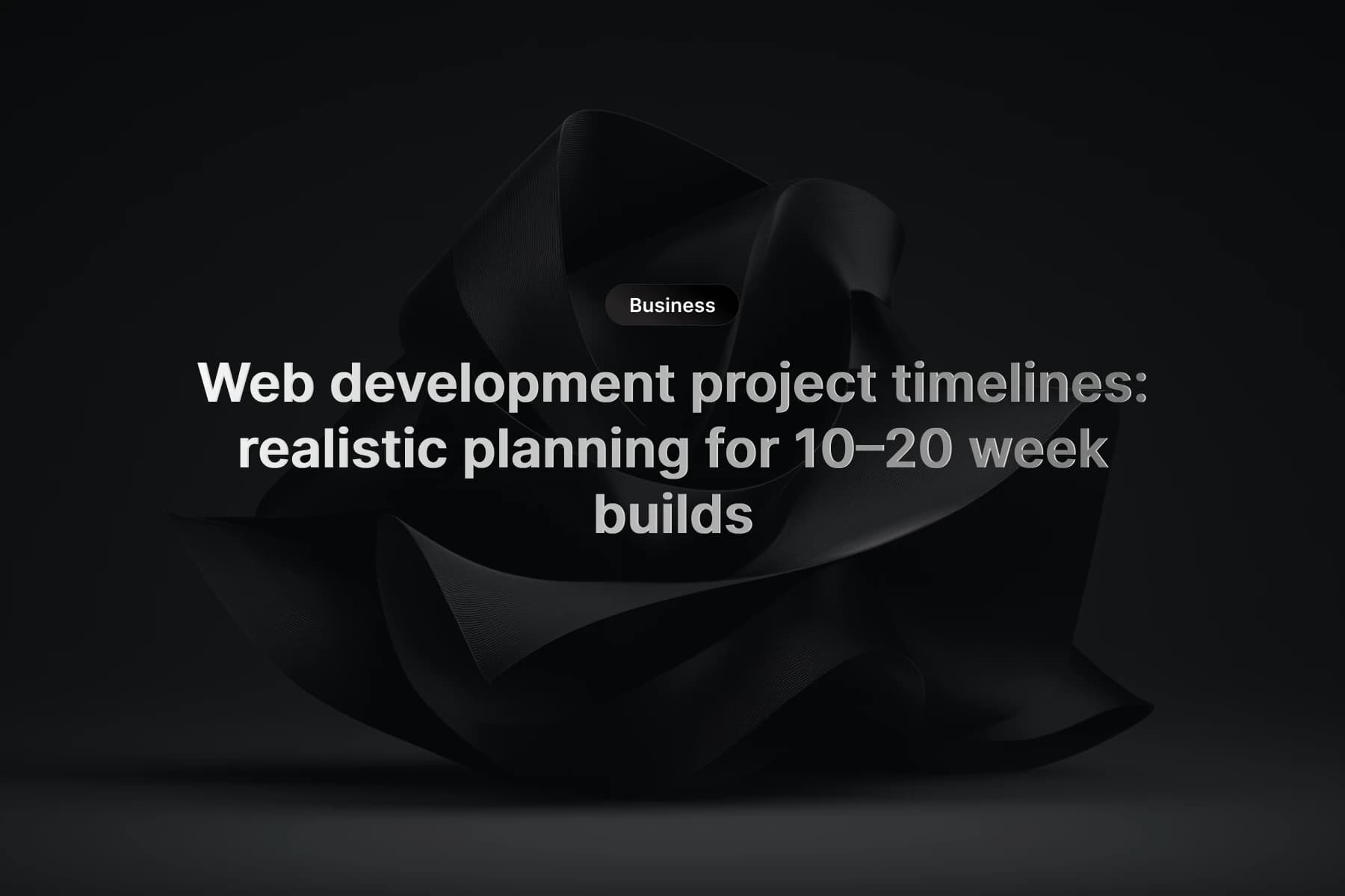 Project timeline view on a laptop showing web development phases and milestones for a 12 week build