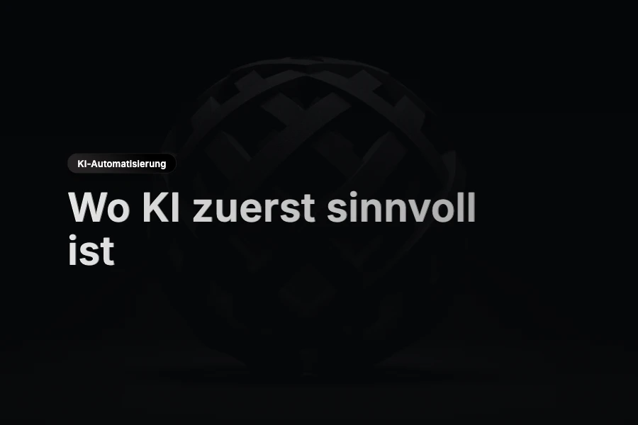 Bewertungsmatrix für KI-Automatisierung mit Nutzen, Risiko und Prozessreife